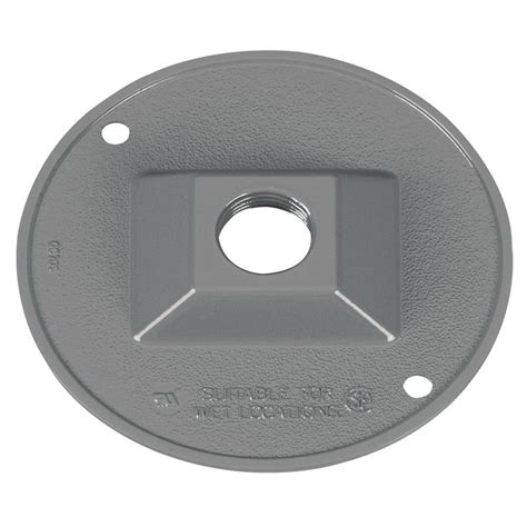 round electrical junction box cover plate|junction box cover with knockout.